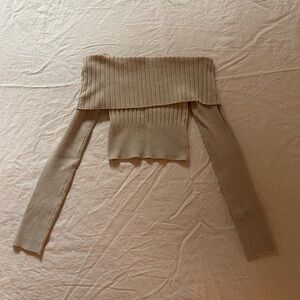 Princess Polly off shoulder top in beige